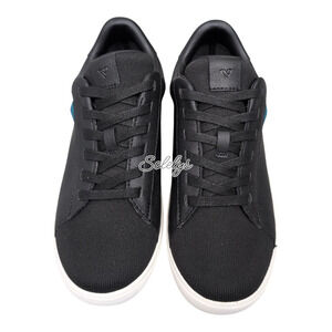 Vessi Soho Womens 7 Waterproof Black White Low Top Vegan Leather Casual Sneaker